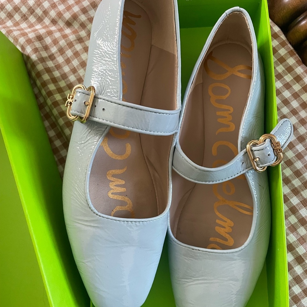 Sam Edelman Michaela Sky Blue Mary Janes